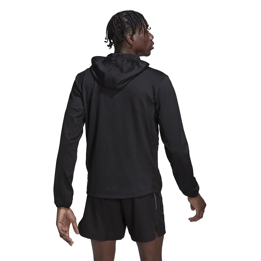 Imagen 2 de 5 de Campera adidas Hiit Cierre Frontal-NEGRO