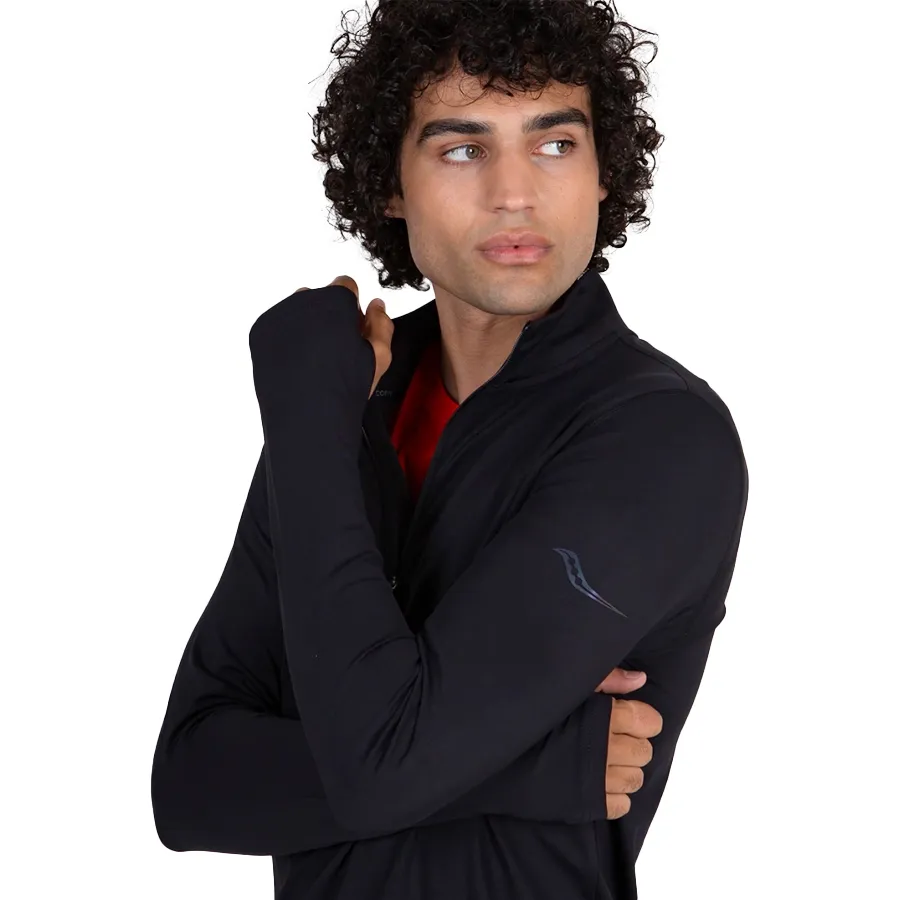 Imagen 0 de 6 de Buzo Saucony Solstice 1/4 Zip-NEGRO