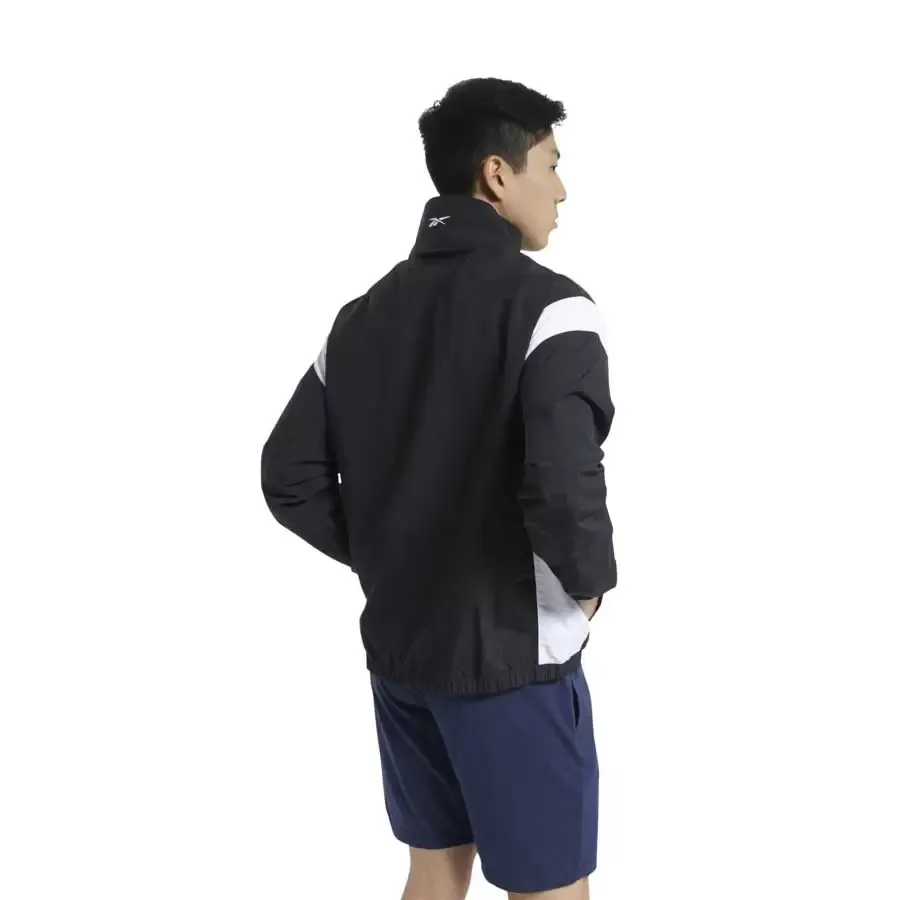 Imagen 1 de 5 de Campera Reebok Te Ll Woven-NEGRO/BLANCO