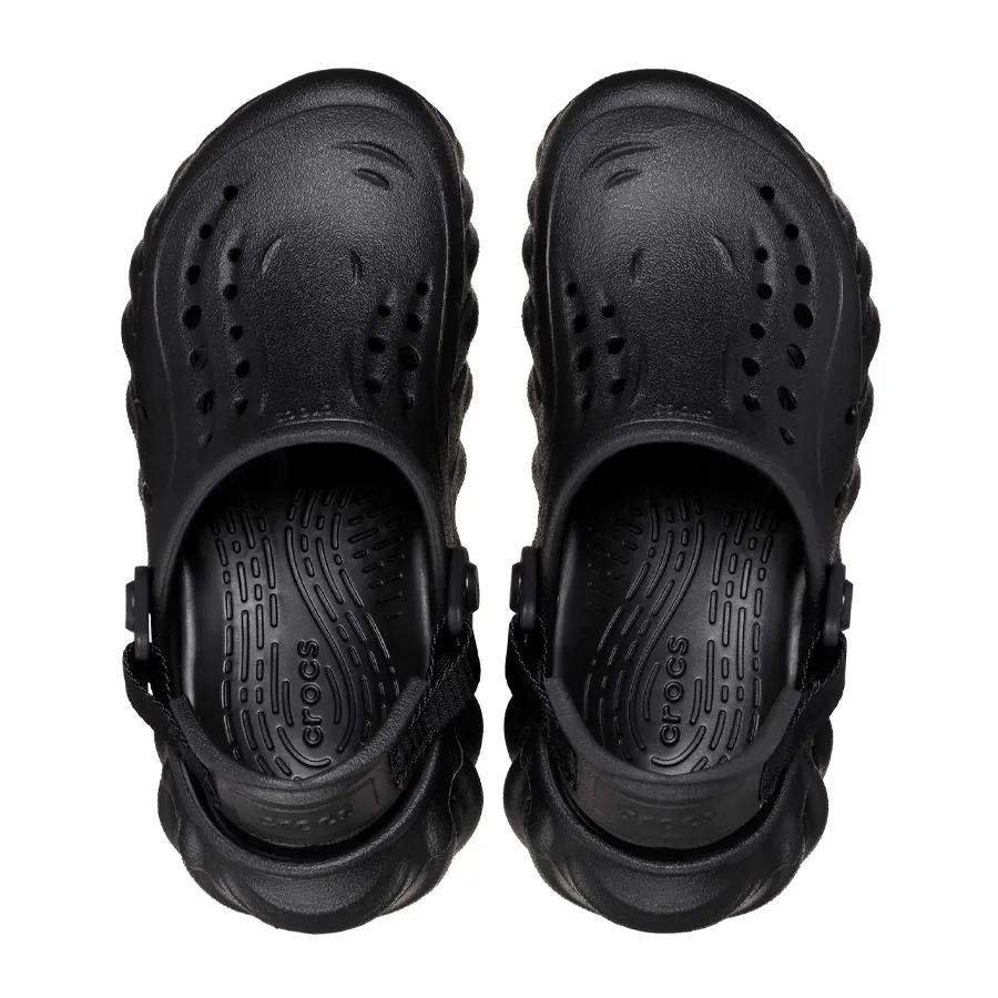 Imagen 3 de 5 de Sandalias Crocs Echo Clog K-NEGRO