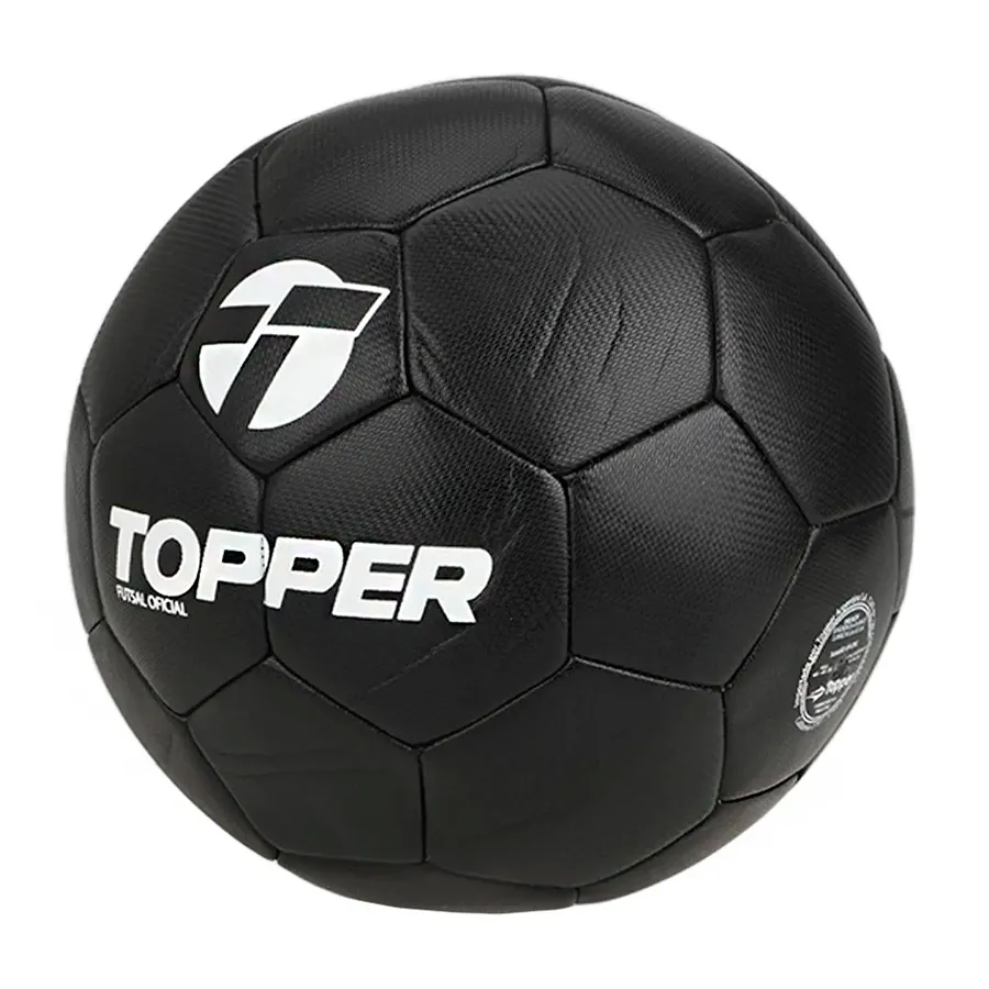 Imagen 1 de 3 de Pelota Topper Retro II-NEGRO/BLANCO