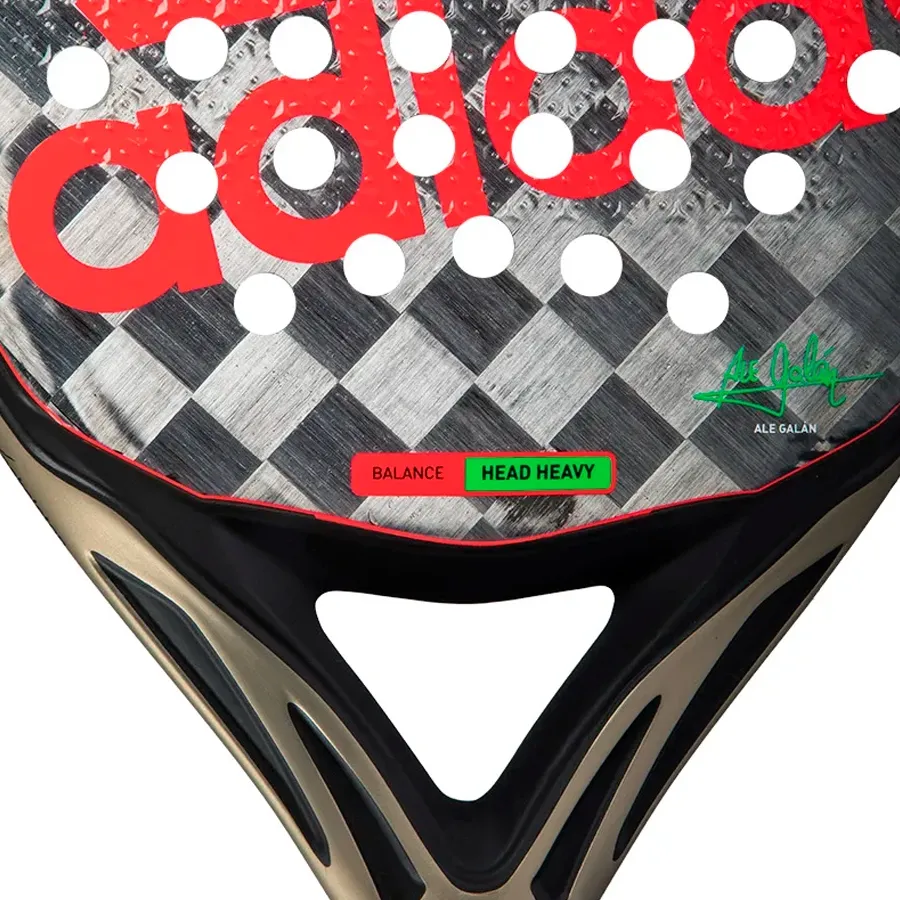 Imagen 2 de 3 de Paleta adidas Adipowersoft 2.0-GRIS/ROJO/NEGRO