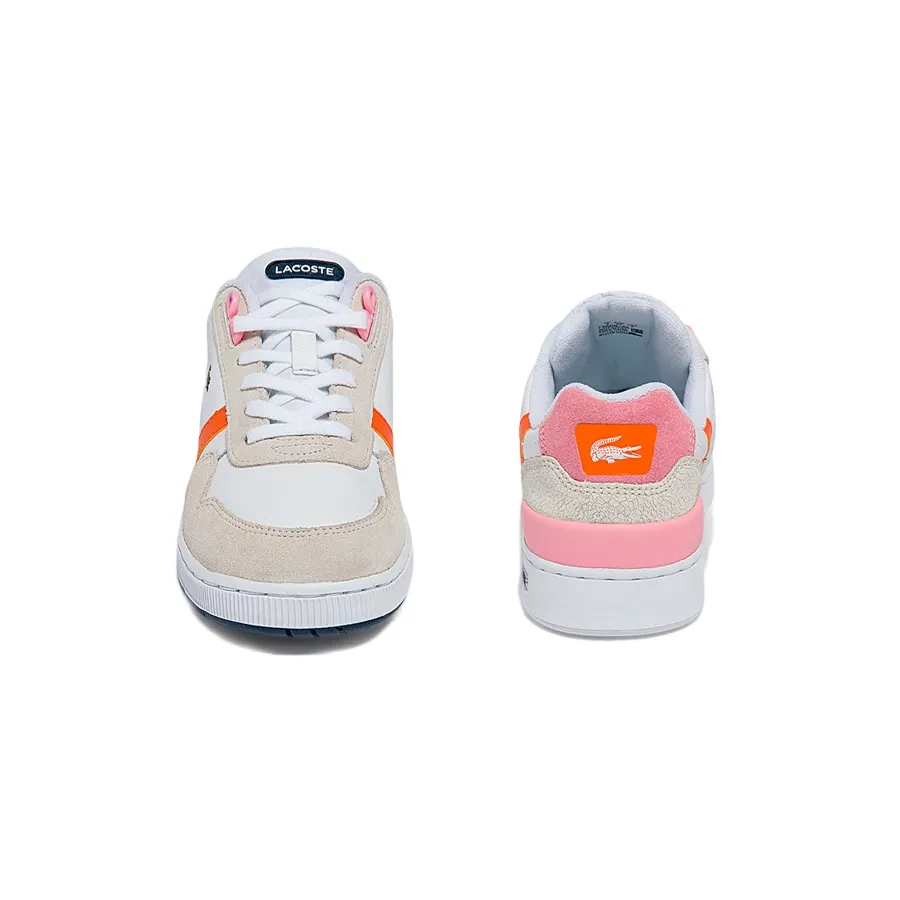 Imagen 2 de 4 de Zapatillas Lacoste T-Clip 0922 Sfa-BLANCO/NARANJA/ROSA