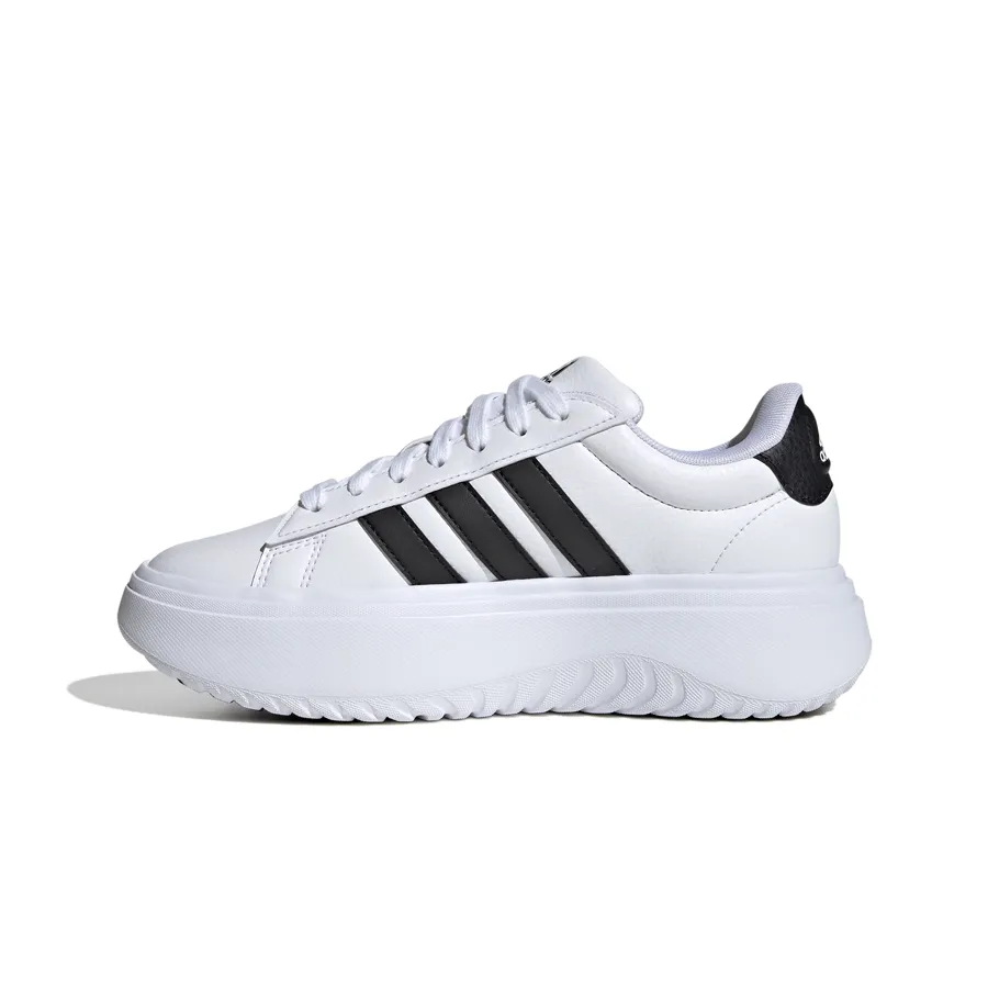 Imagen 3 de 8 de Zapatillas adidas Grand Court Plataforma-BLANCO/NEGRO