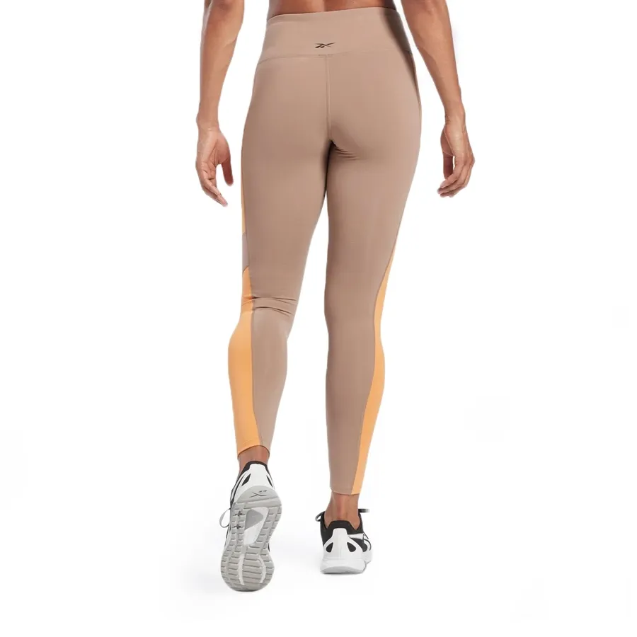 Imagen 2 de 5 de Reebok Calzas Lux Hr Tight-MARRON/NARANJA