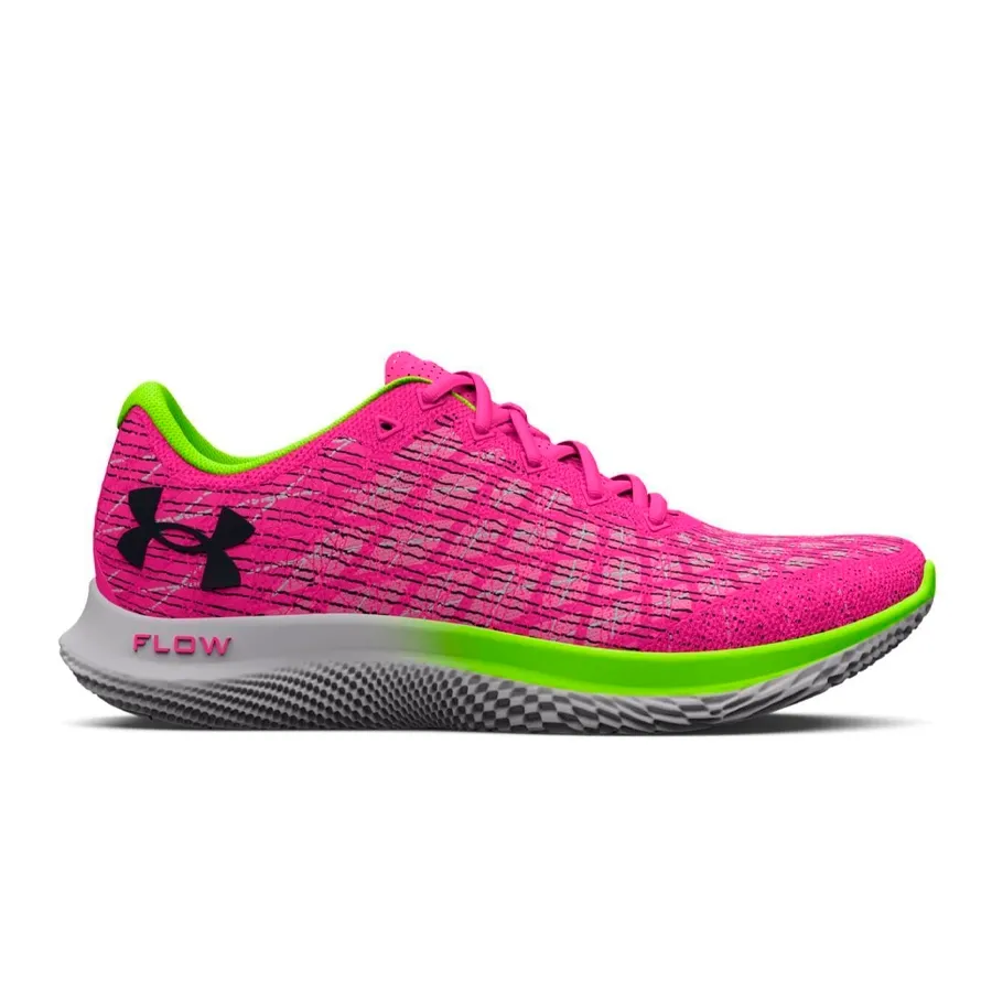 Imagen 0 de 5 de Zapatillas Under Armour Flow Velociti Wind 2-ROSA/VERDE FLUOR