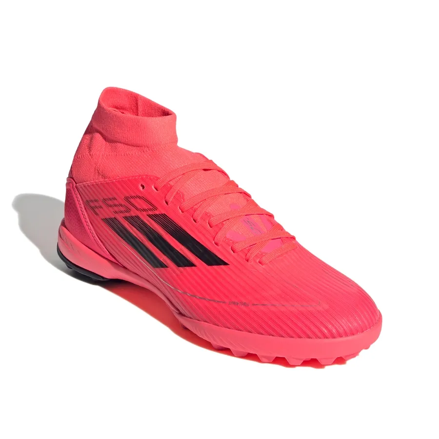 Imagen 1 de 7 de Botines adidas F50 League Mid Tf-CORAL FLUOR/NEGRO