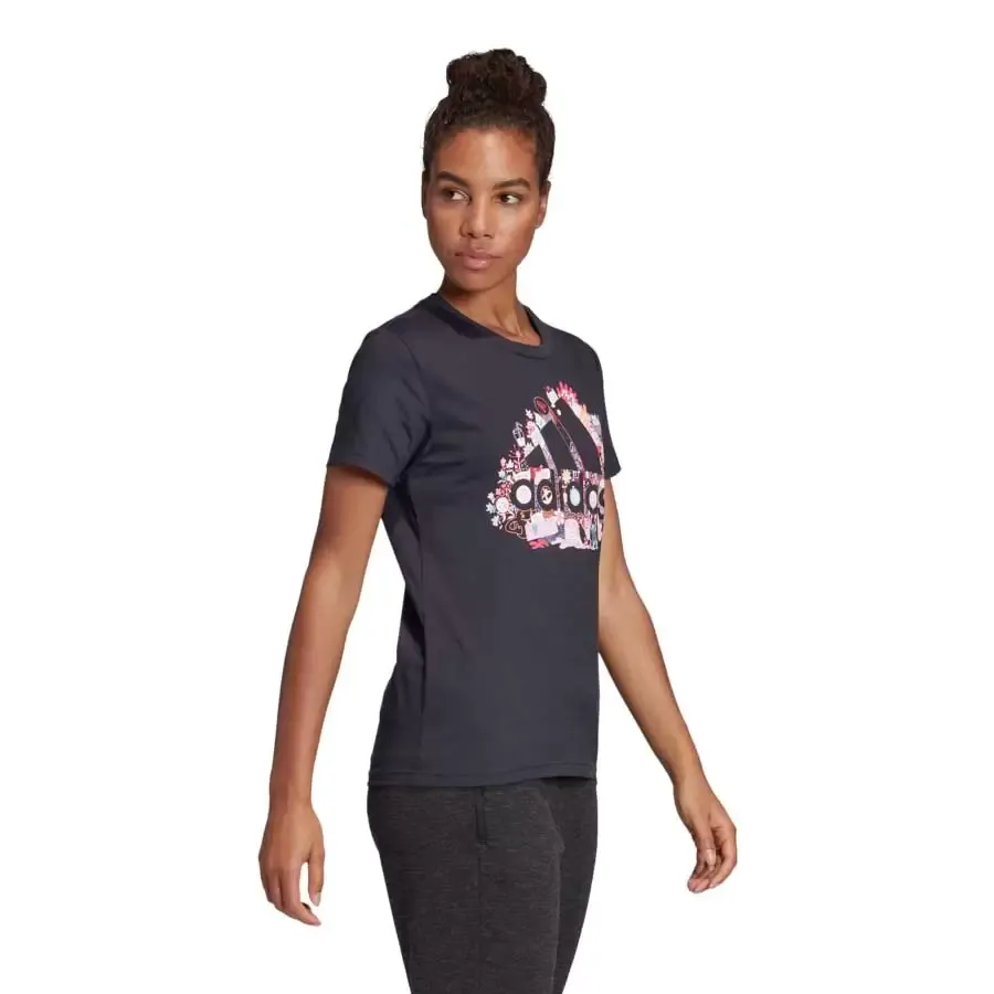 Imagen 1 de 4 de Remera adidas W Mhg Iiiu-NEGRO