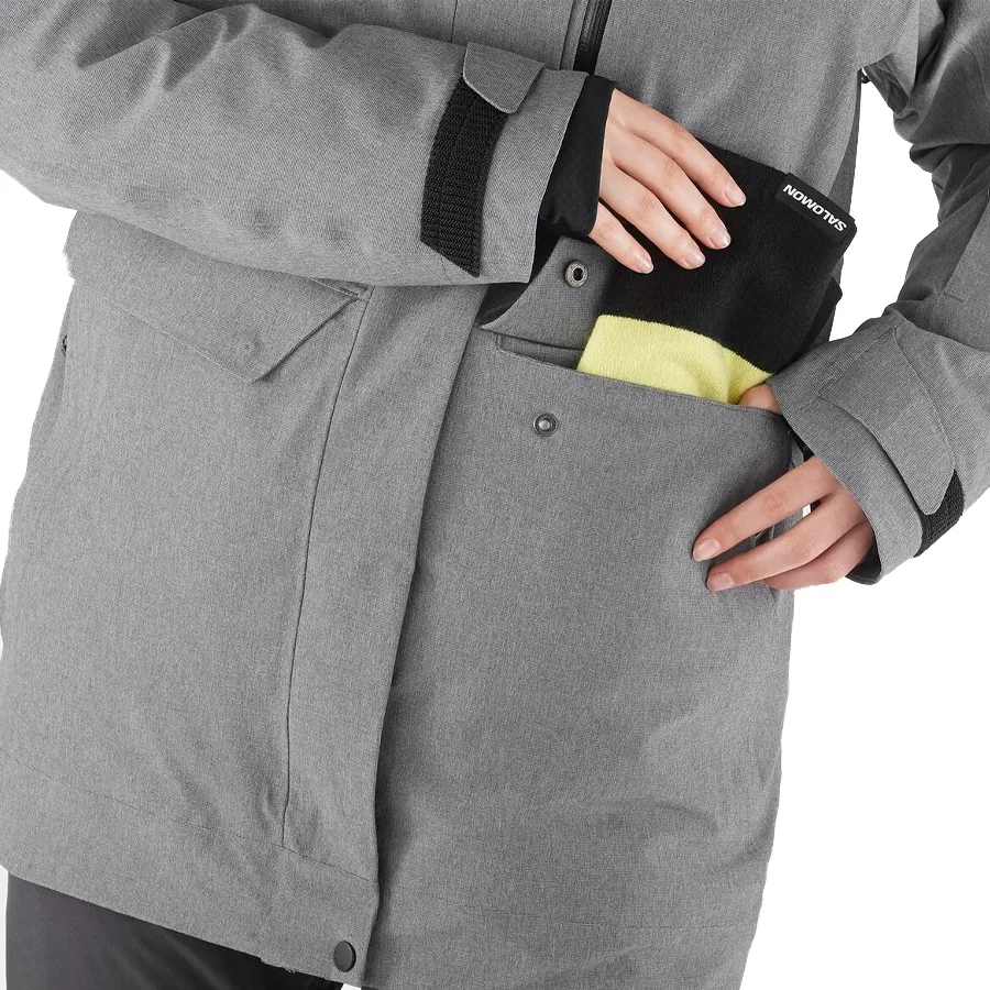 Imagen 8 de 9 de Campera Salomon Stance Cargo-GRIS