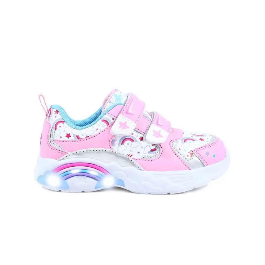 Imagen 1 de 4 de Zapatillas Footy Sublim con Luz-ROSA/BLANCO