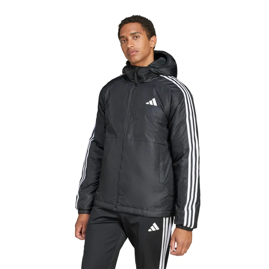 Imagen 0 de 5 de Campera adidas Essentials Tres Tiras-NEGRO/BLANCO