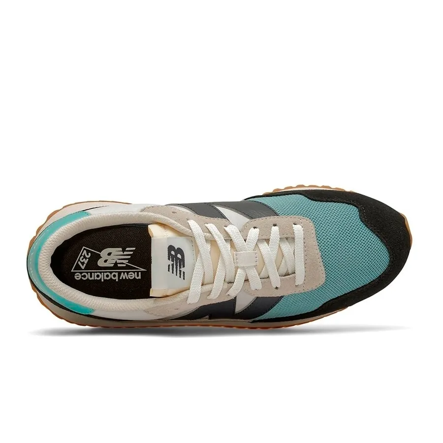 Imagen 3 de 5 de Zapatillas New Balance 237-BEIGE/NEGRO/CELESTE
