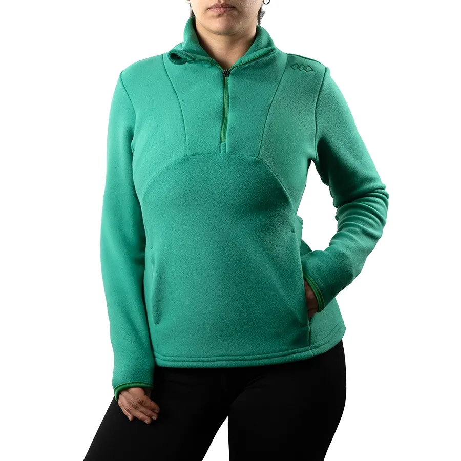 Imagen 1 de 5 de Buzo Kamp Micropolar Medio Cierre-VERDE