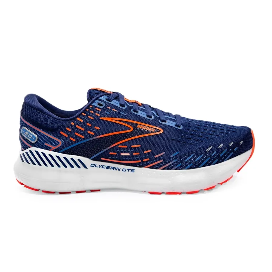 Imagen 0 de 5 de Zapatillas Brooks Glycerin Gts 20-AZUL/NARANJA/BLANCO