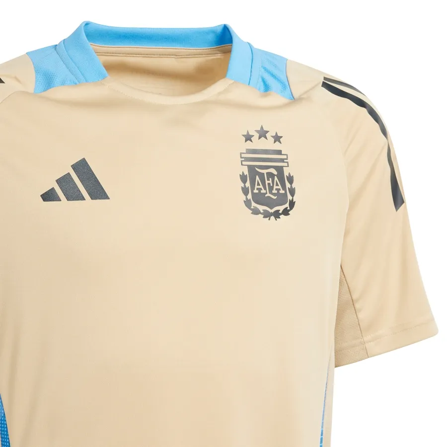 Imagen 2 de 5 de Camiseta adidas Afa Entrenamiento 24 Kids-BEIGE/CELESTE