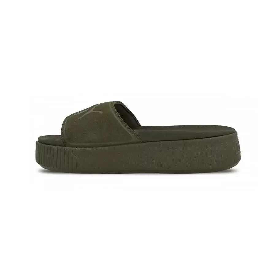 Imagen 1 de 4 de Ojotas Puma Platform Slide Bold Sd Wns-VERDE