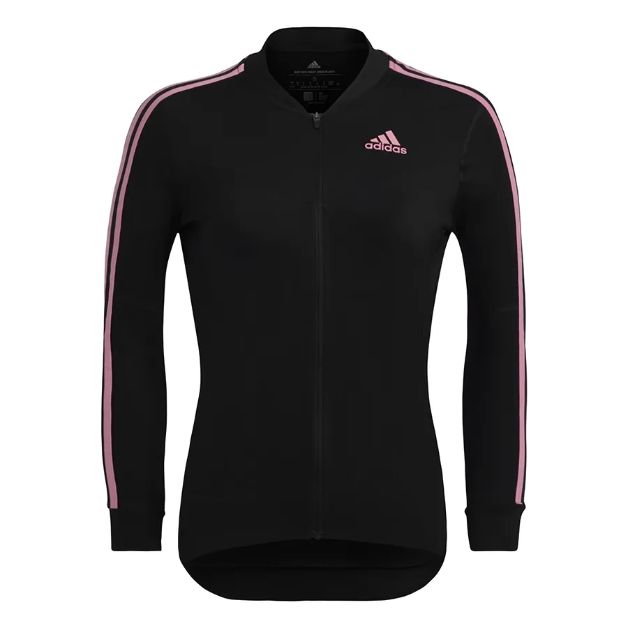 Imagen 0 de 2 de Campera adidas de Ciclismo Manga Larga-NEGRO/ROSA