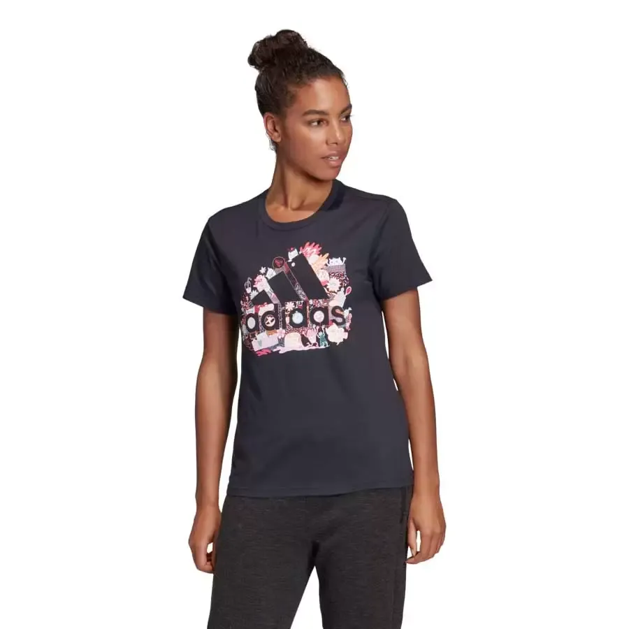 Imagen 0 de 4 de Remera adidas W Mhg Iiiu-NEGRO