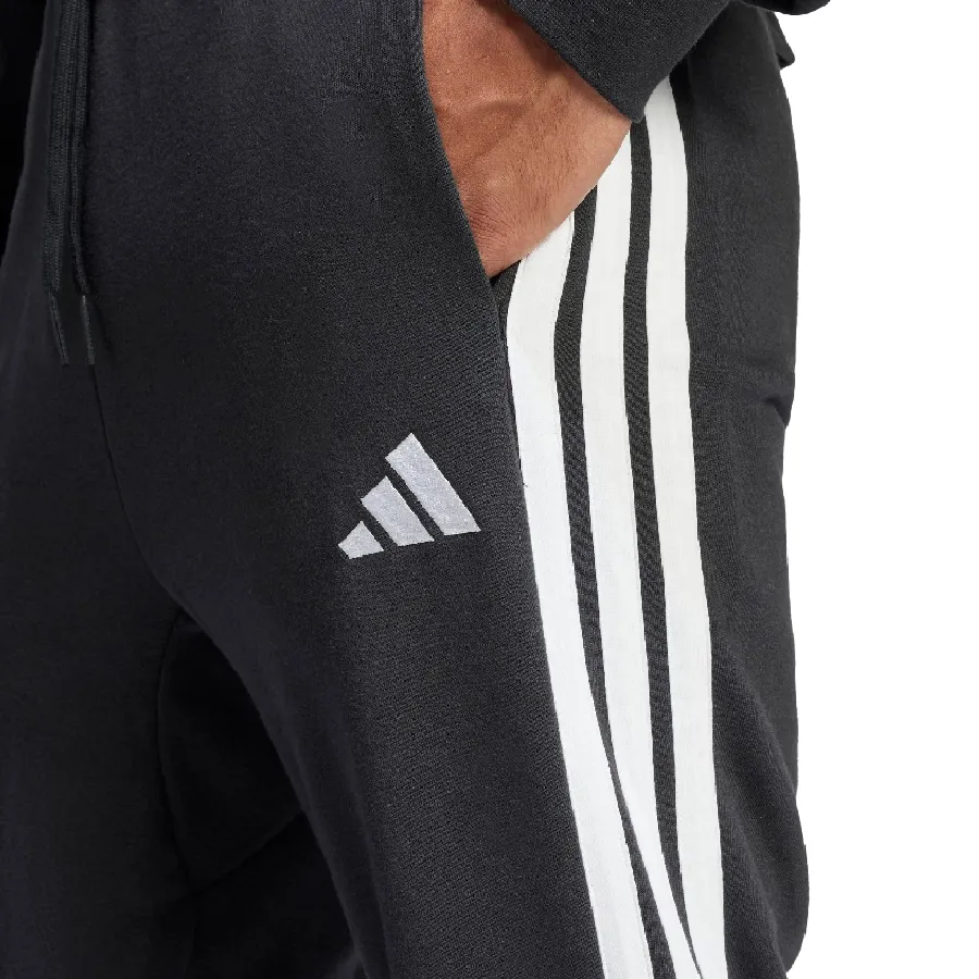 Imagen 3 de 5 de Pantalón adidas Essential 3 Rayas-NEGRO/BLANCO