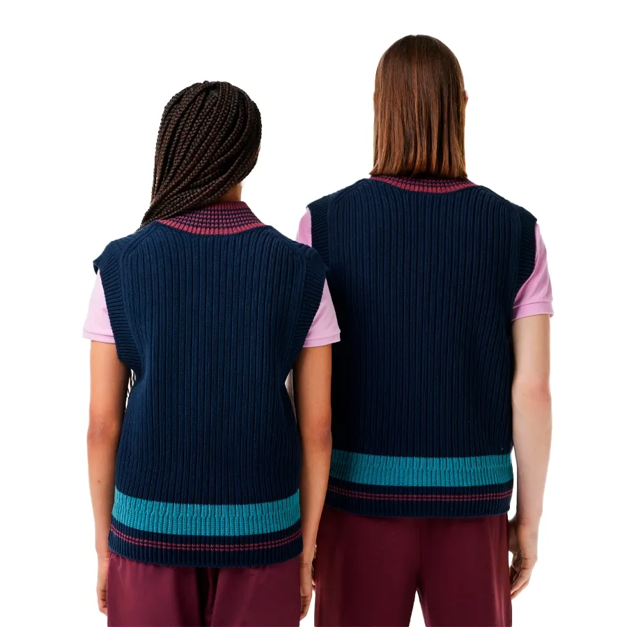 Imagen 1 de 4 de Chaleco Lacoste -MARINO/BORDO/CELESTE