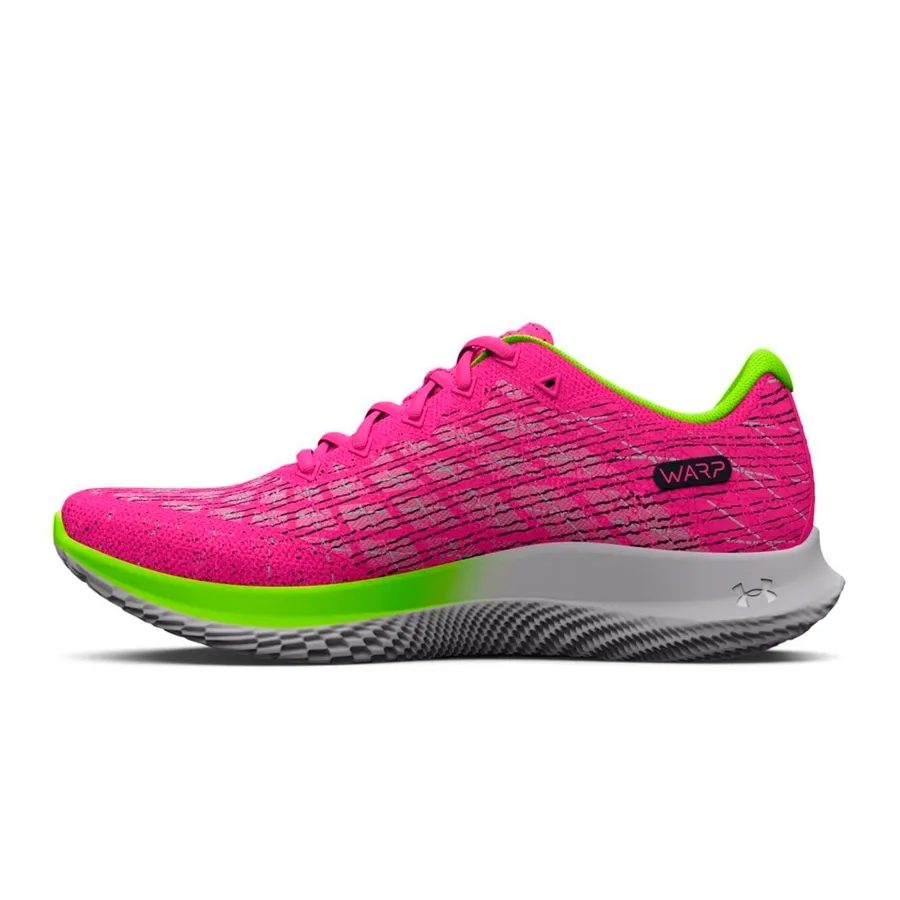 Imagen 1 de 5 de Zapatillas Under Armour Flow Velociti Wind 2-ROSA/VERDE FLUOR