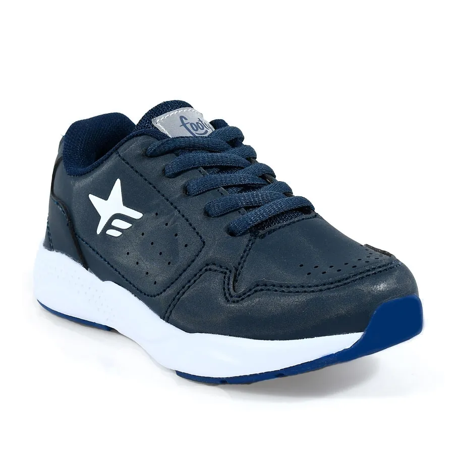 Imagen 2 de 4 de Zapatillas Footy Escolar Cambridge 21-AZUL/BLANCO