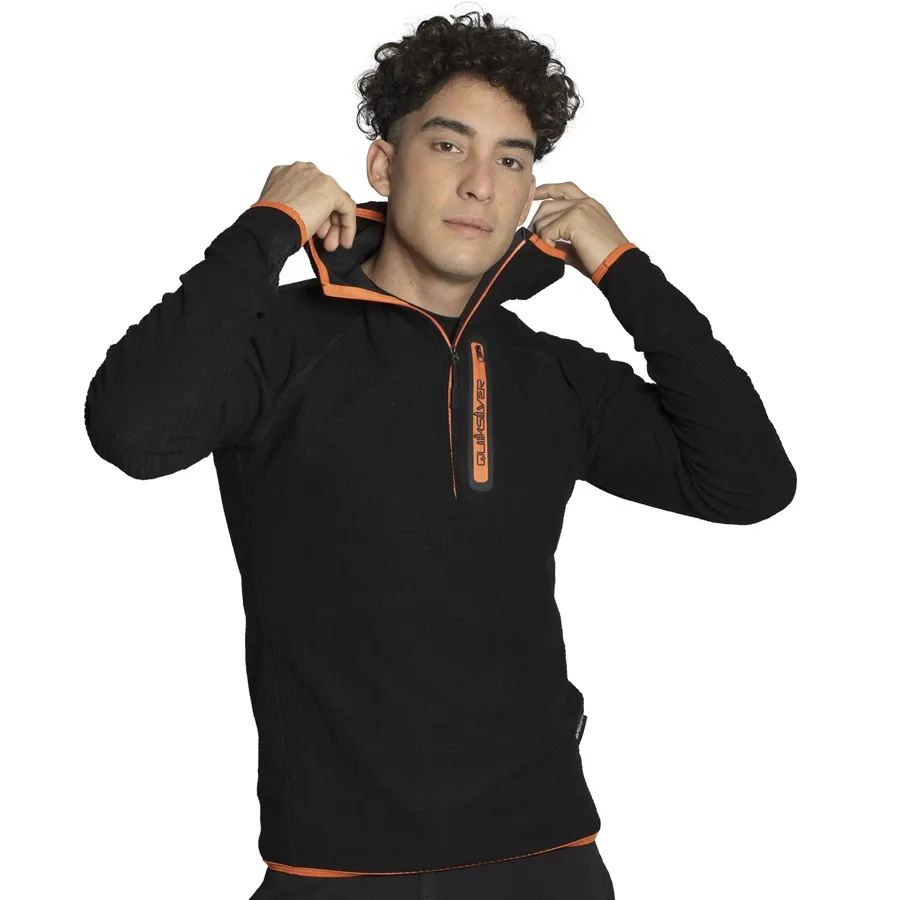 Imagen 7 de 8 de Buzo Quiksilver Coast Runner-NEGRO/NARANJA