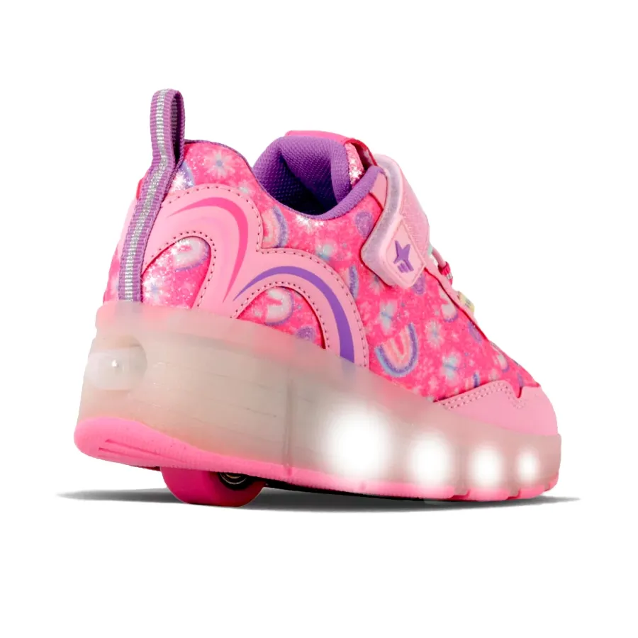 Imagen 2 de 3 de Zapatillas Footy Roller Arcoiris Glitter-FUCSIA/ROSA/LILA