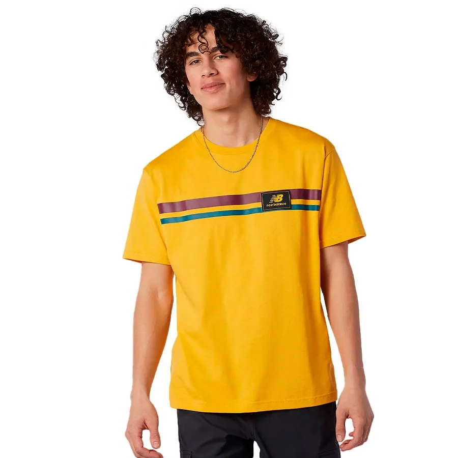 Imagen 0 de 4 de Remera New Balance Athletics Hig-AMARILLO