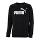 buzo-puma-essentials-big-logo-crew-NEGRO/BLANCO
