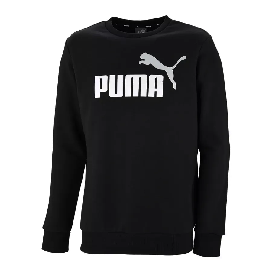 Imagen 0 de 4 de Buzo Puma Essentials Big Logo Crew-NEGRO/BLANCO