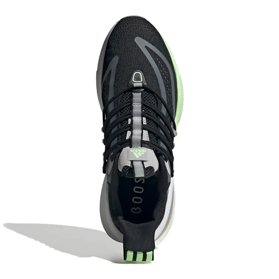 Imagen 6 de 9 de Zapatillas adidas Alphaboost V1-NEGRO/GRIS/LIMA