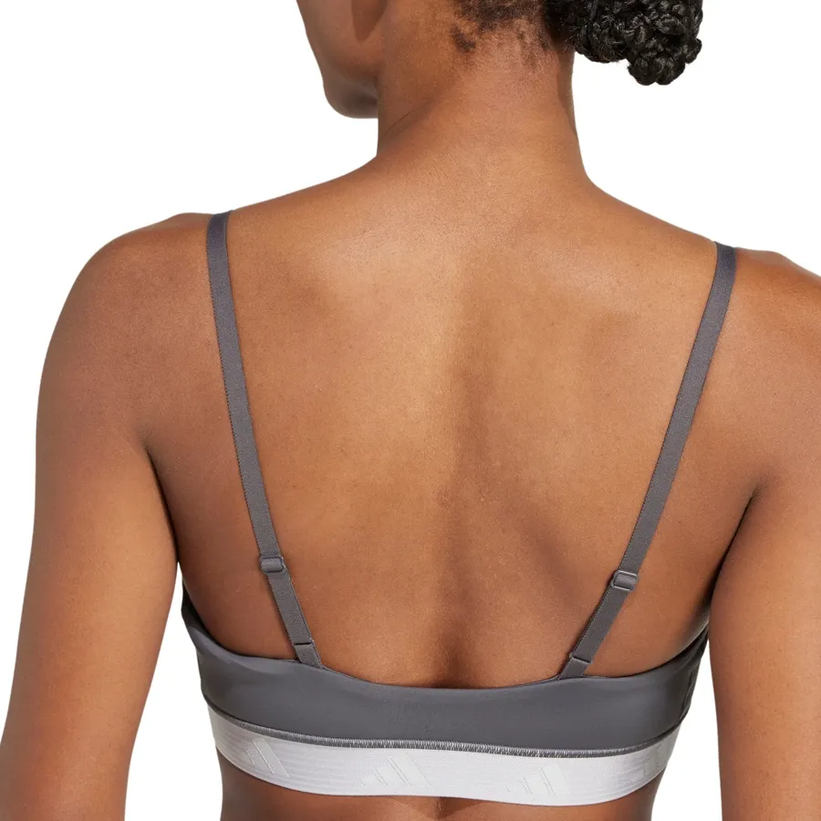 Imagen 3 de 6 de Top adidas Aer Ls Hyperglam-GRIS/BLANCO