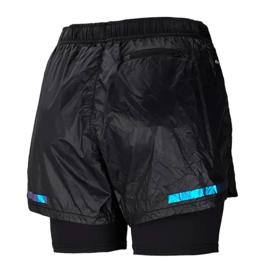 Imagen 1 de 5 de Shorts Topper 2 In 1 Crinkled-NEGRO