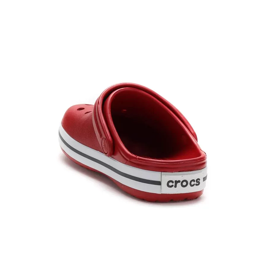 Imagen 3 de 5 de Ojotas Crocs Crocband Kids-BORDO/BLANCO/GRIS