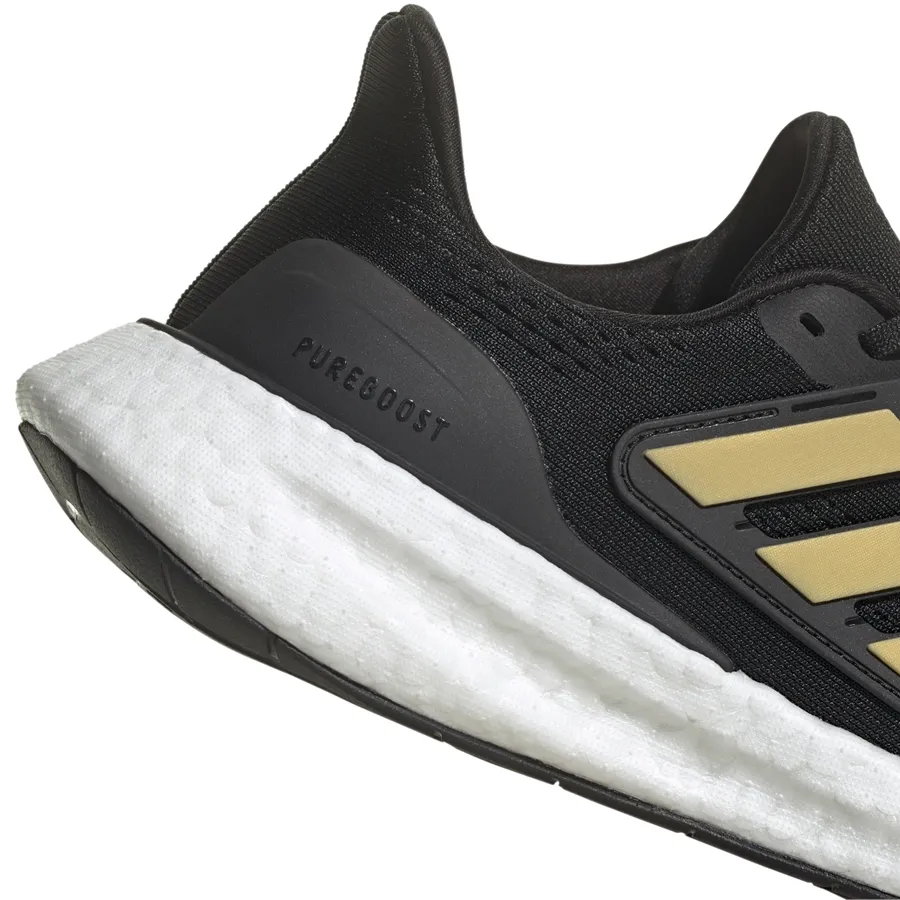 Imagen 6 de 8 de Zapatillas adidas Pureboost 23-NEGRO/DORADO