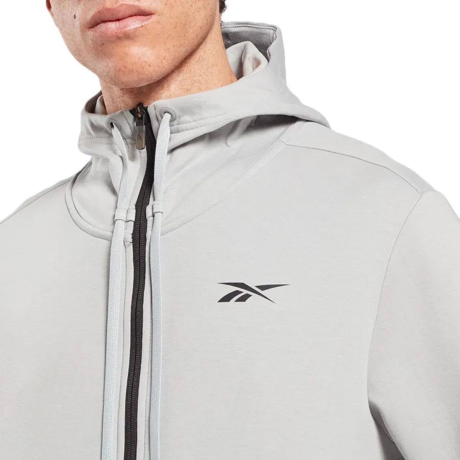 Imagen 4 de 5 de Campera Reebok Dreamblend Fz Hoodie-GRIS