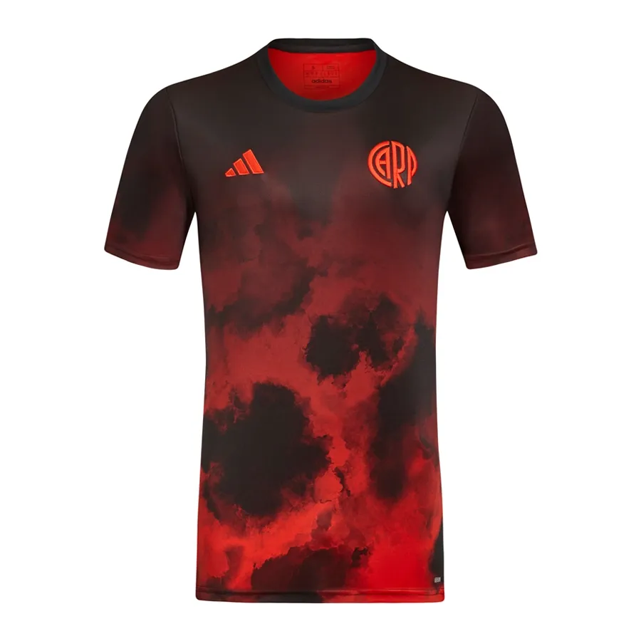 Imagen 0 de 3 de Camiseta adidas De Calentamiento River Plate-ROJO/NEGRO