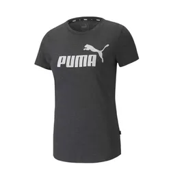 Remera Puma Ess+ Logo Heather