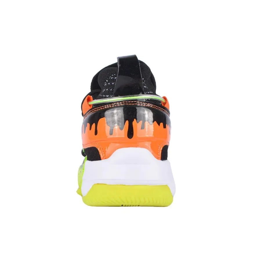 Imagen 3 de 5 de Zapatillas Finder's Jump Ball-NEGRO/NARANJA/AMARILLO FLUOR