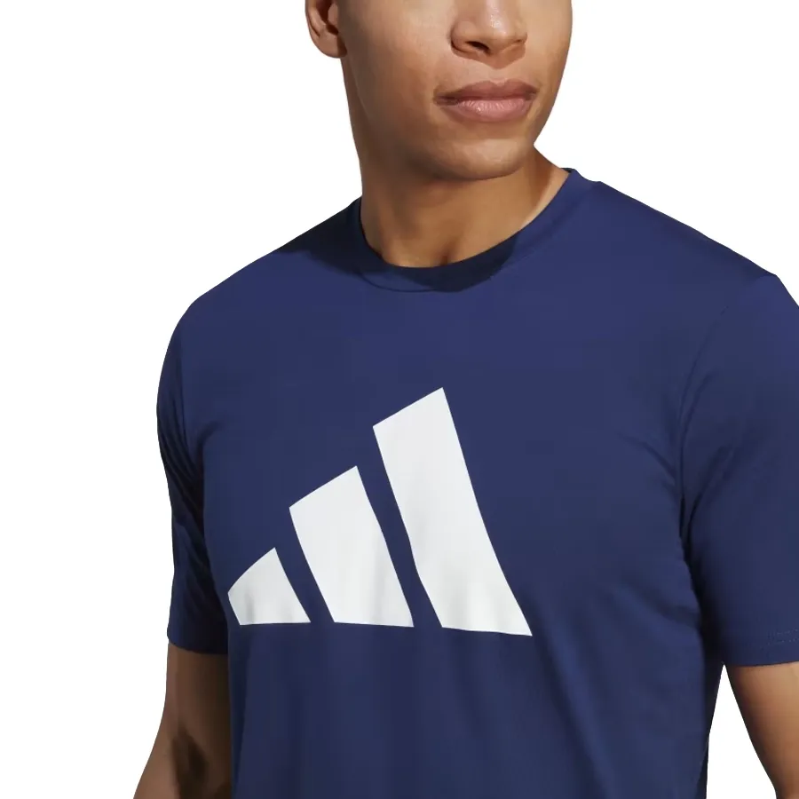 Imagen 4 de 6 de Remera adidas Train Essentials Feelready-AZUL/BLANCO
