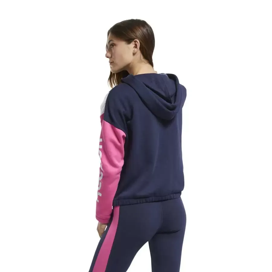 Imagen 1 de 5 de Campera Reebok Te Linear Logo Fl F-MARINO/ROSA