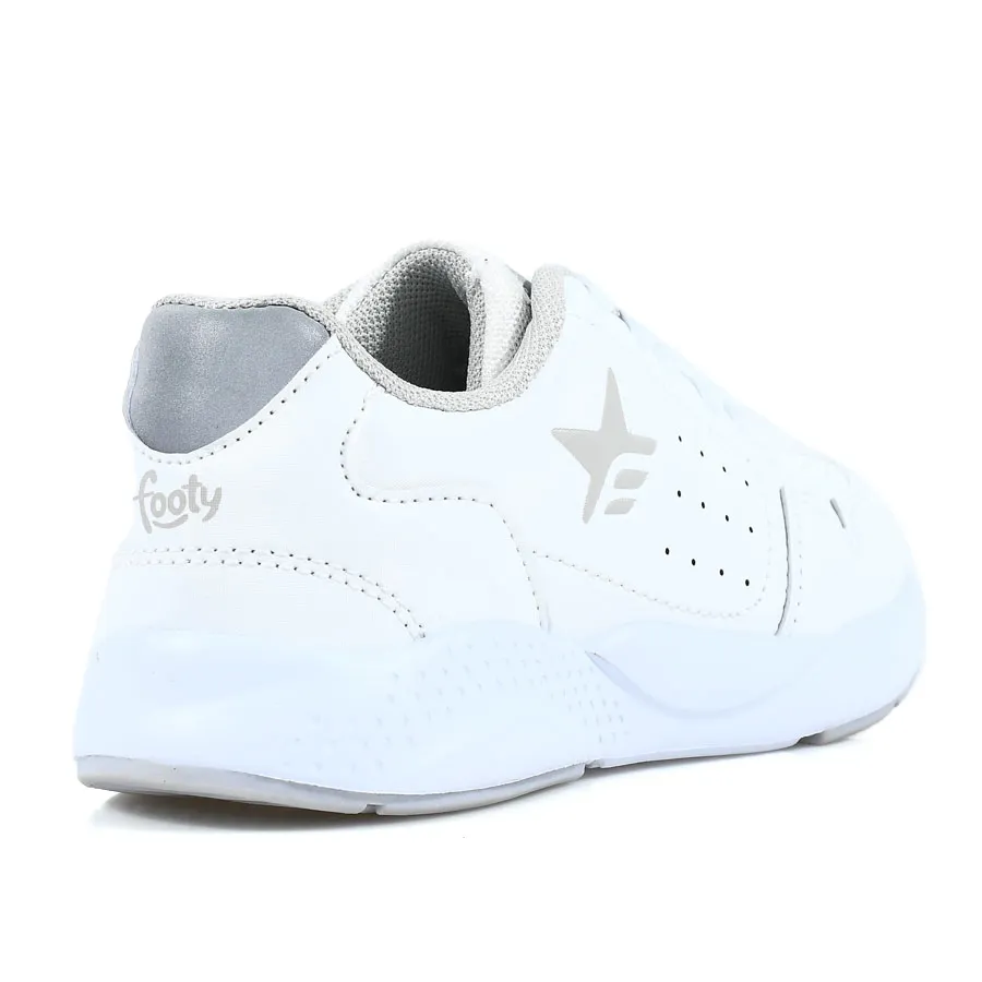 Imagen 1 de 3 de Zapatillas Footy Escolar Cambridge 21-BLANCO/GRIS