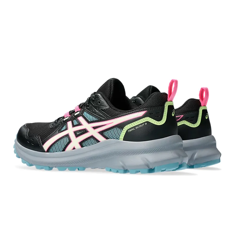 Imagen 3 de 6 de Zapatillas Asics Trail Scout 3-NEGRO/CELESTE/ROSA