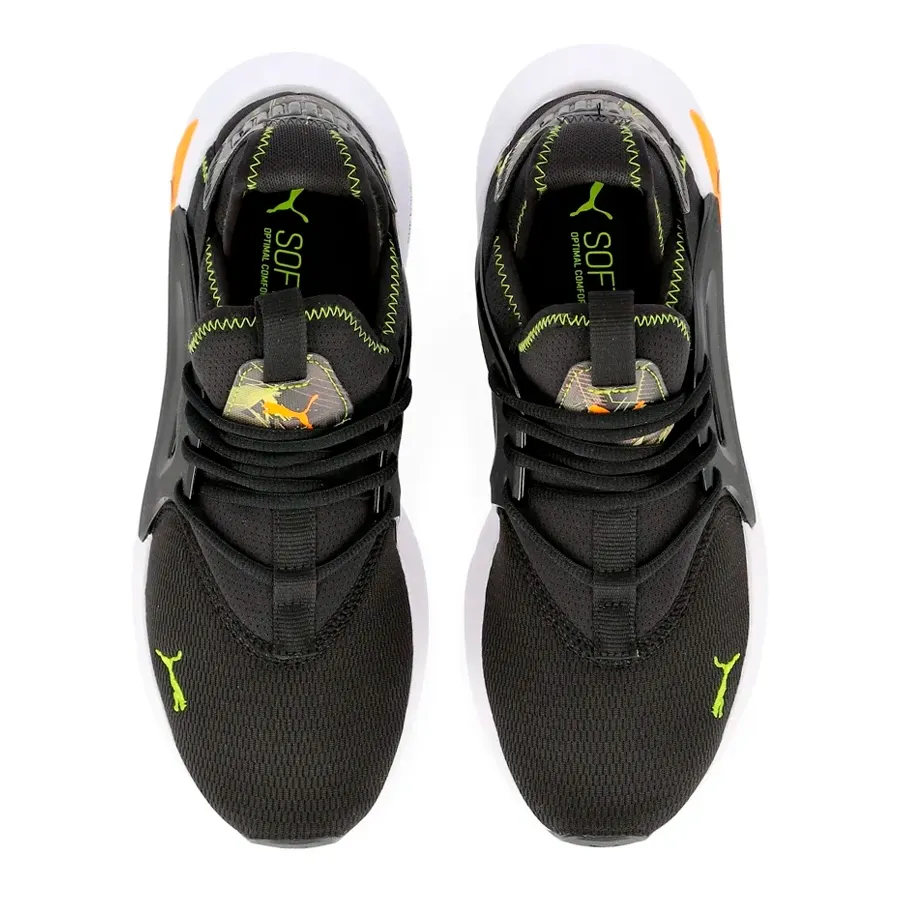 Imagen 1 de 4 de Zapatillas Puma Softride Enzo Evo Retrofuture-NEGRO/AMARILLO/NARANJA