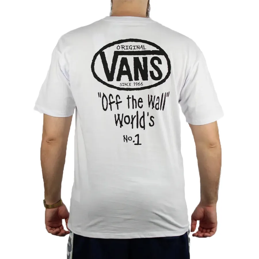 Imagen 1 de 2 de Remera Vans Sketch Drop V-BLANCO/NEGRO