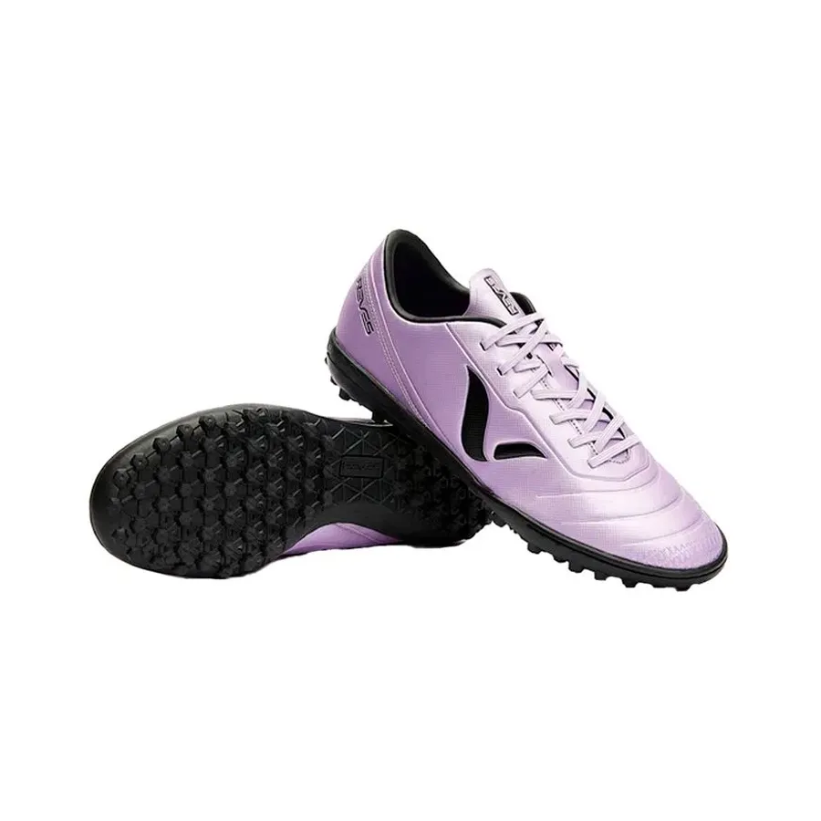 Imagen 2 de 4 de Botines Reves Futbol Fire-LILA/NEGRO