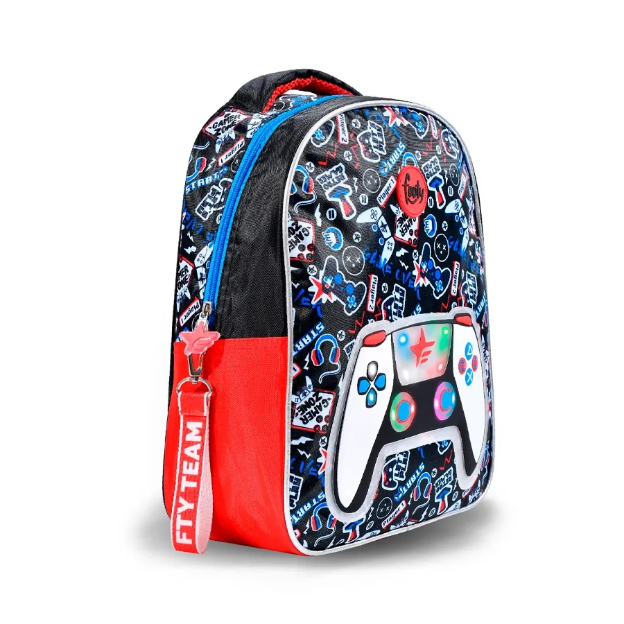 Imagen 1 de 2 de Mochila Footy Espalda 14" Joystick-NEGRO/AZUL/ROJO