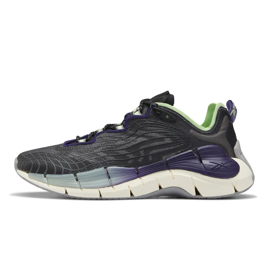 Imagen 4 de 7 de Zapatillas Reebok Zig Kinetica II-NEGRO/VIOLETA/VERDE
