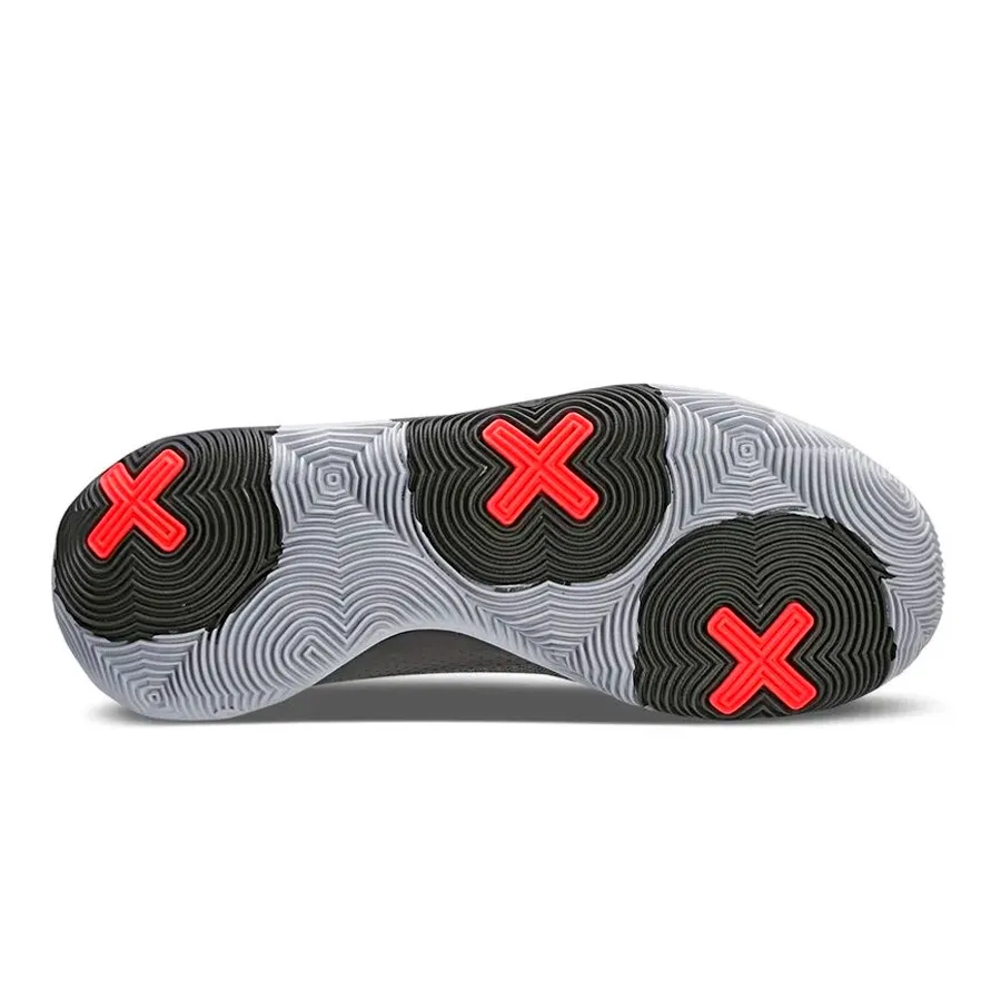 Imagen 4 de 5 de Zapatillas Under Armour Buzzer-GRIS/ROJO